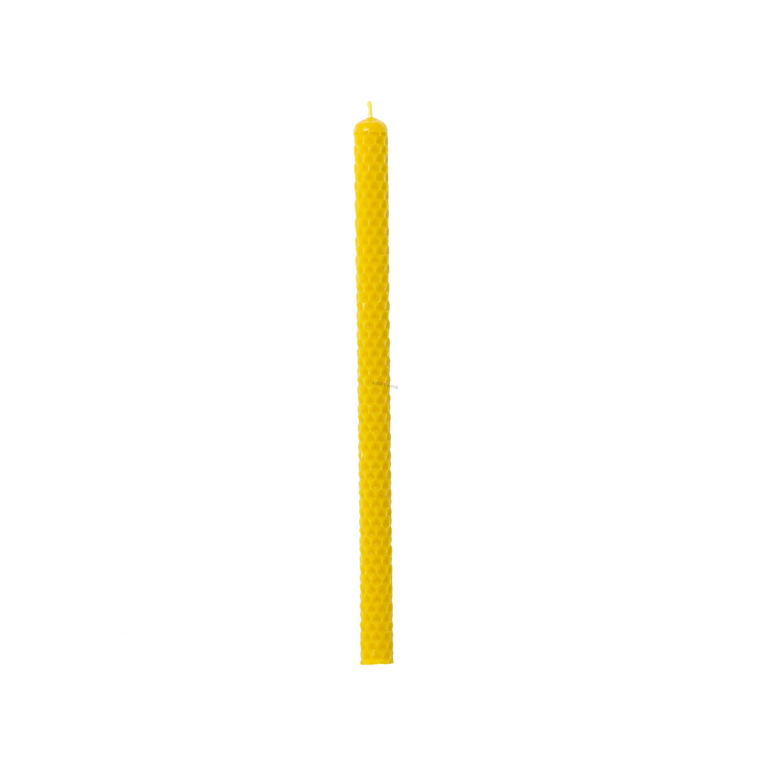 Stolová rovná zdobená 2 - 30cm - sviečka zo včelieho vosku