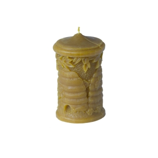 Sviečka zo včelieho vosku  - Hrubá s úľami