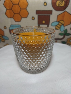 Sviečka v sklenenom svietniku - číra 2